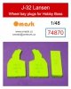 Omask 74870 J-32 Lansen wheel bay plugs (for Hobby Boss) 1/48